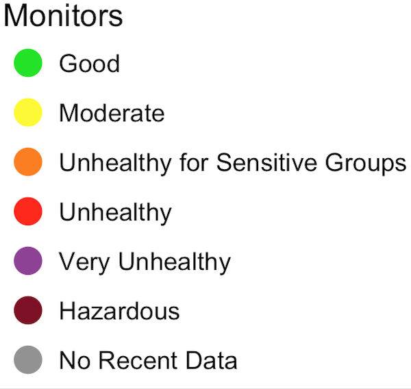 Wenatchee Air Quality Chart